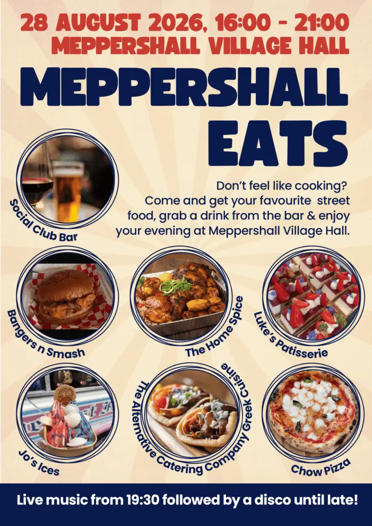 Meppershall Eats 28 August 2026 pdf 1 | Meppershall Social Club